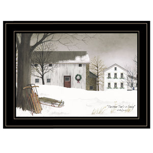 Christmas Time Is Coming 2 Black Framed Print Wall Art
