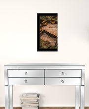 Holly and Ivy Sheet Music Black Framed Print Wall Art