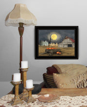 Harvest Moon 7 Black Framed Print Wall Art