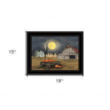 Harvest Moon 7 Black Framed Print Wall Art