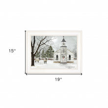 I Heard The Bells On Christmas 1 White Framed Print Wall Art