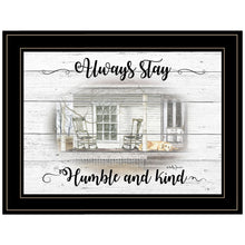 Humble And Kind Black Framed Print Wall Art