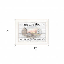 Rise And Shine 7 White Framed Print Wall Art