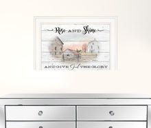 Rise And Shine 7 White Framed Print Wall Art