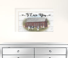 I Love You Till The Cows Come Home 1 White Framed Print Wall Art