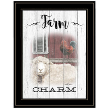 Farm Charm Black Framed Print Wall Art