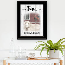 Farm Charm Black Framed Print Wall Art