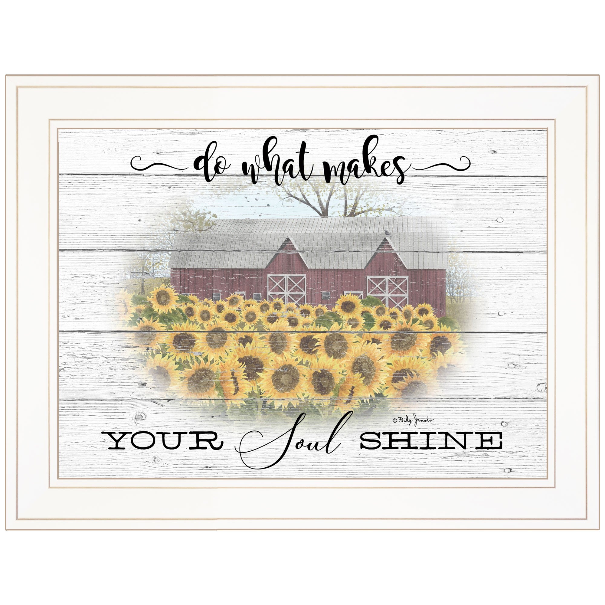 Do What Makes Your Soul Shine White Framed Print Wall Art