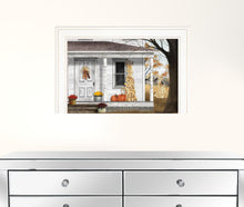 Autumn Greetings 1 White Framed Print Wall Art
