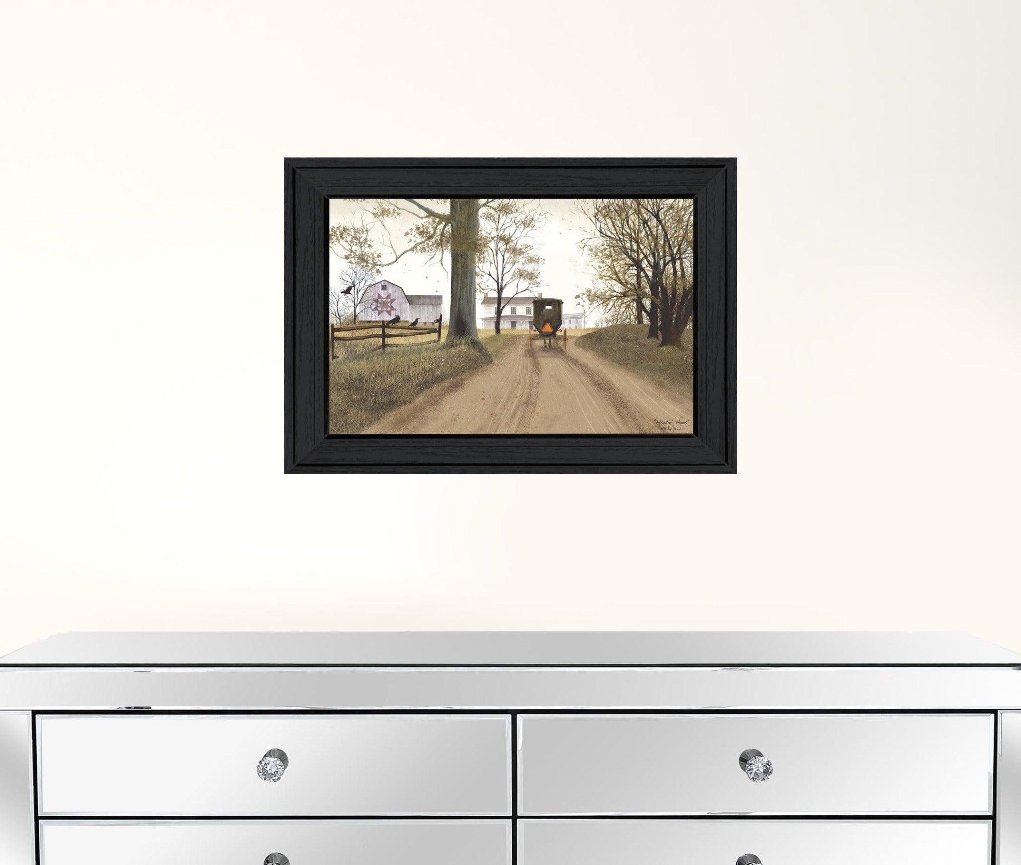 Headin Home 2 Black Framed Print Wall Art