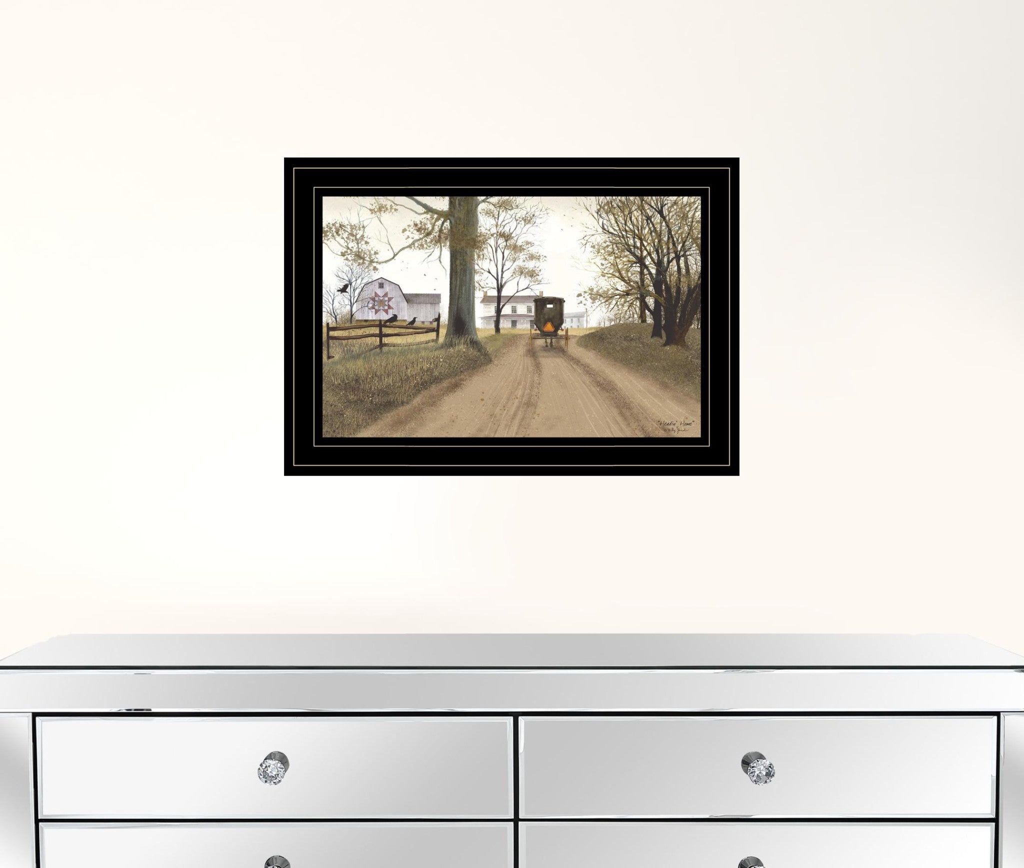 Headin Home 3 Black Framed Print Wall Art