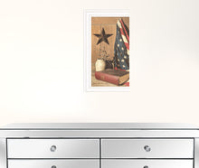 God And Country 1 White Framed Print Wall Art