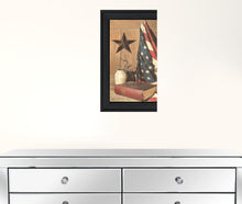 God And Country 2 Black Framed Print Wall Art