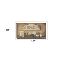 Gathering Room 1 White Framed Print Wall Art