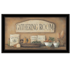 Gathering Room 2 Black Framed Print Wall Art