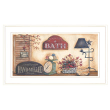 Country Bath 8 White Framed Print Wall Art