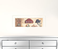 Country Bath 8 White Framed Print Wall Art