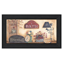 Country Bath 9 Black Framed Print Wall Art