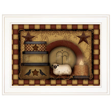 Primitive Starberry 4 White Framed Print Wall Art