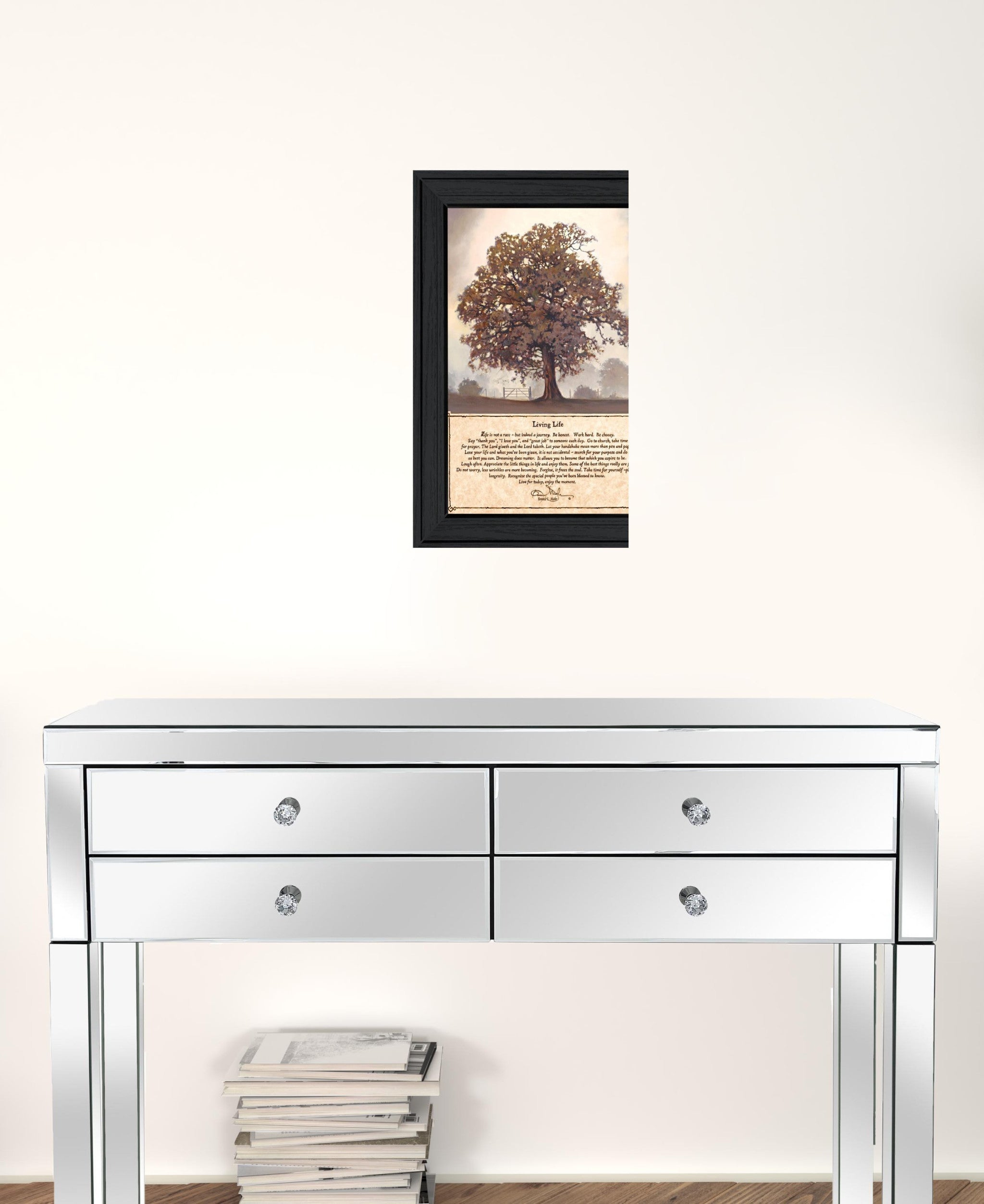 Living Life 6 Black Framed Print Wall Art