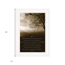 Life Is 2 White Framed Print Wall Art