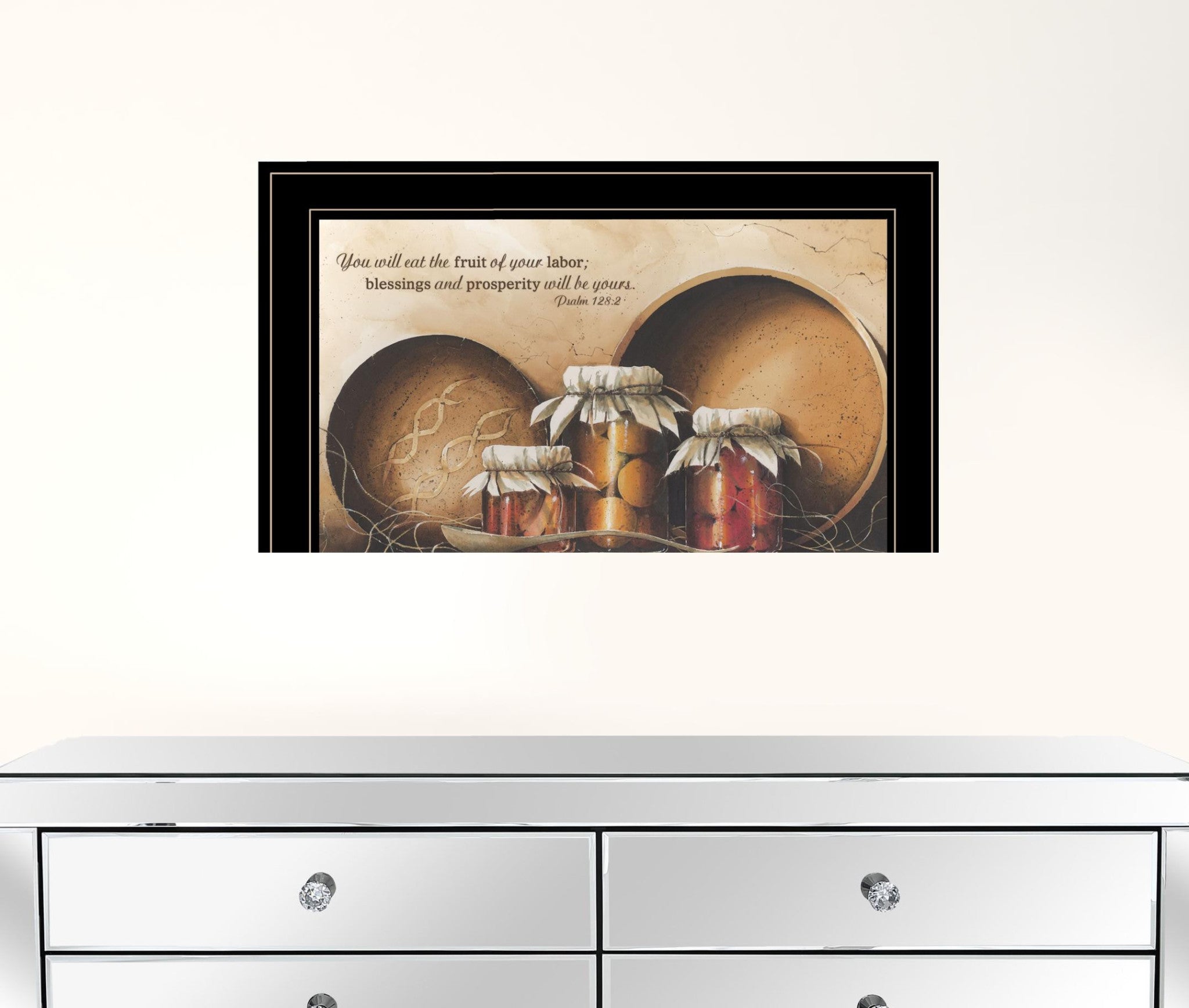 Blessings And Prosperity 3 Black Framed Print Wall Art