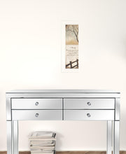 Winter Tree Family Inspirational White Framed Print Wall Art