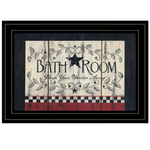 Bathroom 3 Black Framed Print Wall Art