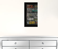 The Lords Prayer 4 Black Framed Print Wall Art