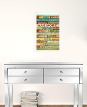 Dog Rules 5 White Framed Print Wall Art