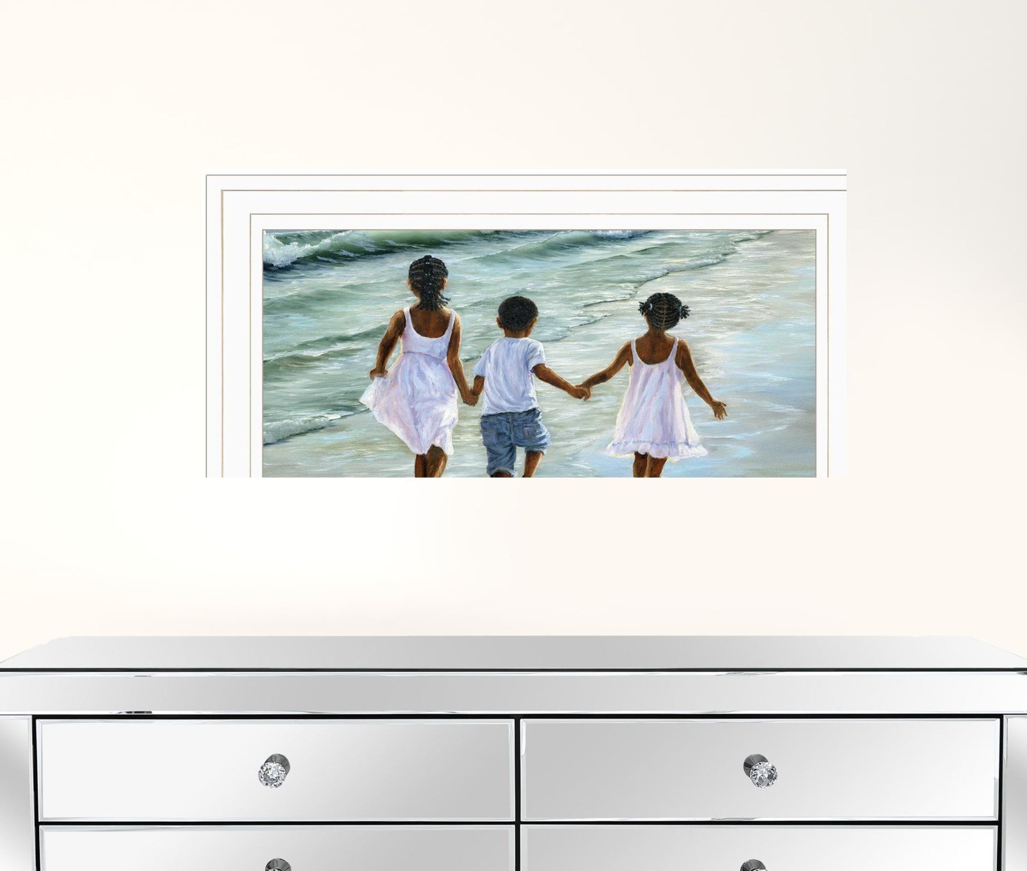 Family And Friends 2 White Framed Print Wall Art