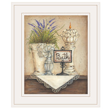 Bath Print 1 White Framed Print Wall Art