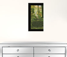 Irish Blessing Green Forest Black Framed Print Wall Art