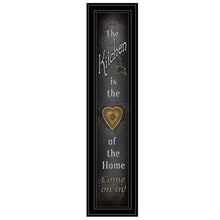 Chalkboard Kitchen 4 Black Framed Print Wall Art