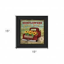 Sunflowers From The Farm 3 Black Framed Print Wall Art