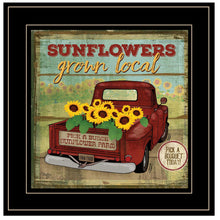 Sunflowers From The Farm 4 Black Framed Print Wall Art