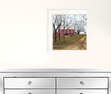 Set Of Two Country Roads 1 White Framed Print Wall Art