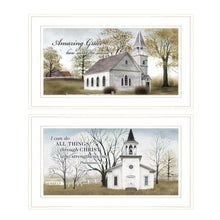 Set Of Two Amazing Grace 2 White Framed Print Wall Art