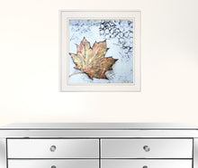 Channeling Fall 1 White Framed Print Wall Art