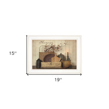 Count Your Blessing 1 White Framed Print Wall Art