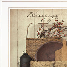 Count Your Blessing 1 White Framed Print Wall Art