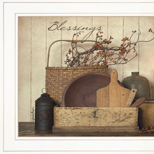 Count Your Blessing 1 White Framed Print Wall Art