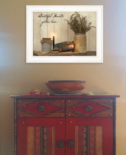 Grateful Hearts 1 White Framed Print Wall Art