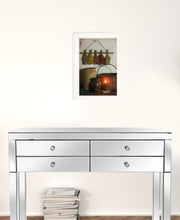 Dried Flower White Framed Print Wall Art