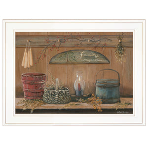 Treasures On The Shelf I 2 White Framed Print Wall Art