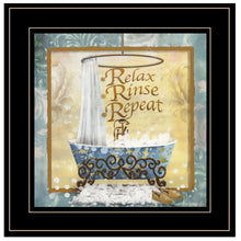 Relax Rinse Repeat 2 Black Framed Print Wall Art