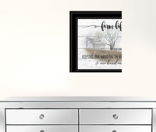 Set Of Two Stays At Grandmas and Bible Farmhouse Black Framed Print Wall Art