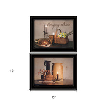Set Of Two Amazing Grace 6 Black Framed Print Kitchen Wall Art