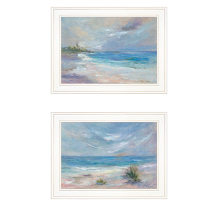 Set Of Two The Crest White Framed Print Wall Art