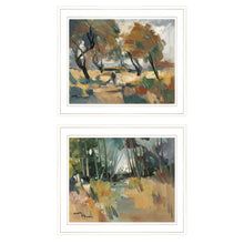 Set Of Two Early Walk 1 White Framed Print Wall Art